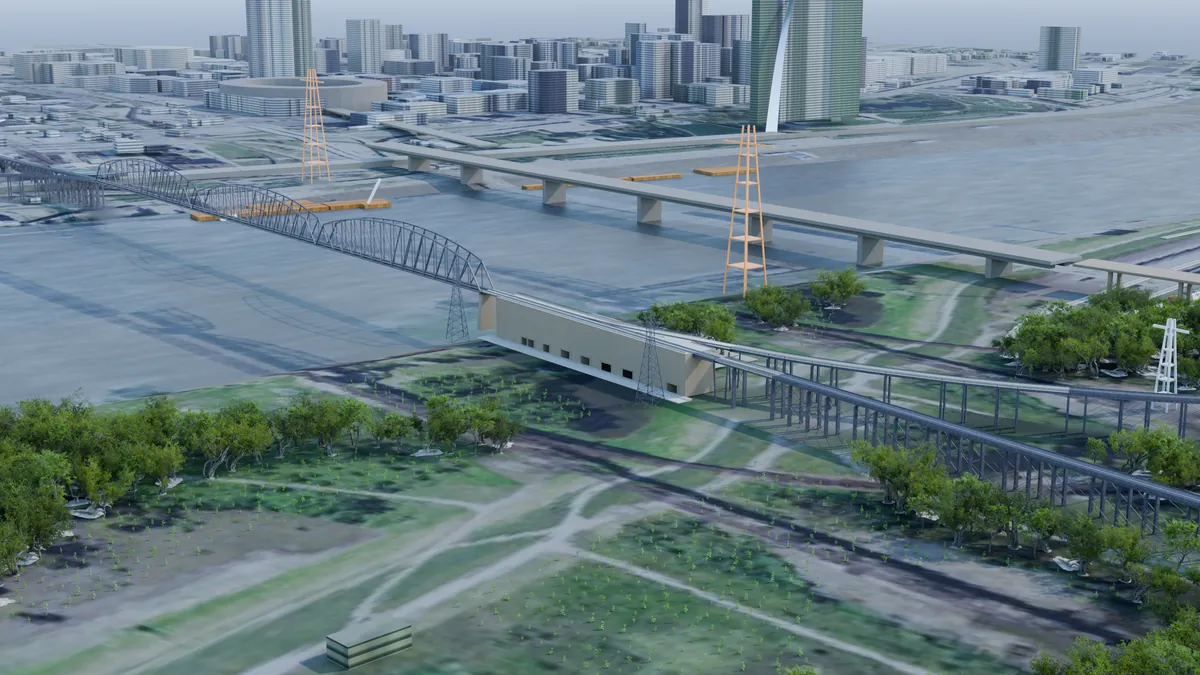The same frame with aerial photography draped over a single continuous terrain.